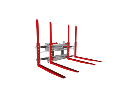 Posicionador de Garfo Duplo com Deslocamento Lateral Semi-Integral para 1-2 Paletes